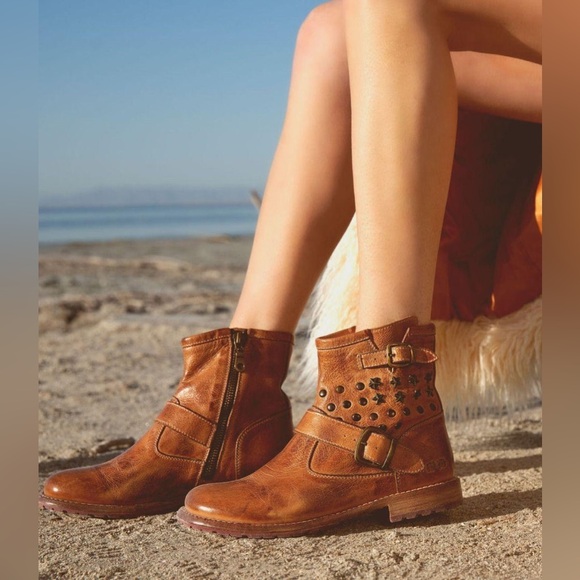 Bed Stu Women's Whacky Il Tan Dip Dye Leather Ankle Boot, Size 8 - Picture 1 of 15